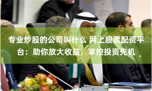 专业炒股的公司叫什么 网上股票配资平台：助你放大收益，掌控投资先机