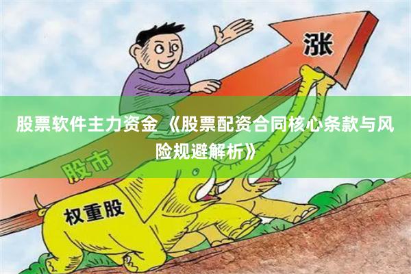 股票软件主力资金 《股票配资合同核心条款与风险规避解析》